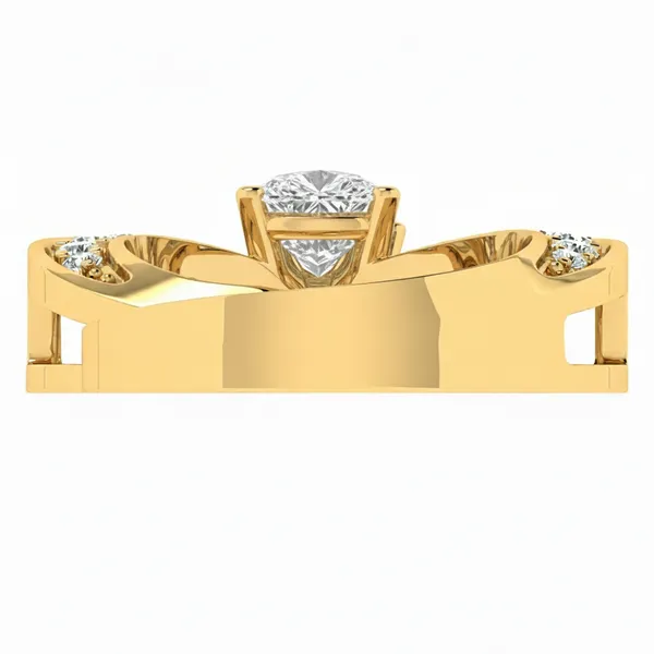 Radiance Wrapped Diamond Pendant - View 4