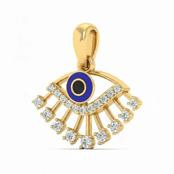 Vivid Leaf Diamond Pendant - View 2