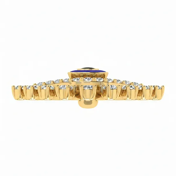 Vivid Leaf Diamond Pendant - View 4