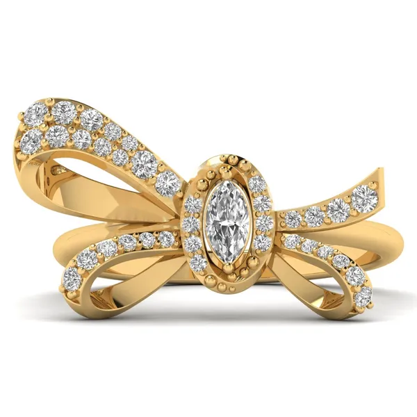 Sparkling Micropave Diamond Ring - View 2