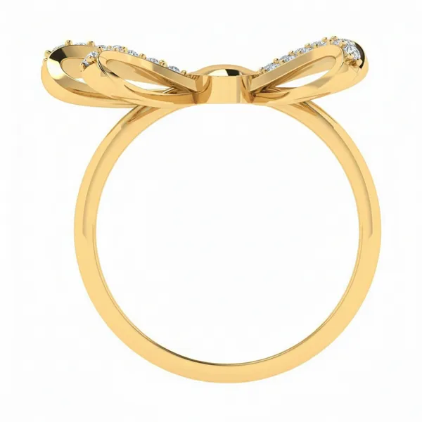 Sparkling Micropave Diamond Ring - View 3