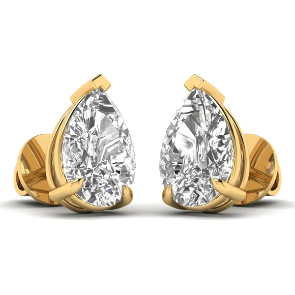 Marceline Peacock Diamond Studs - View 2