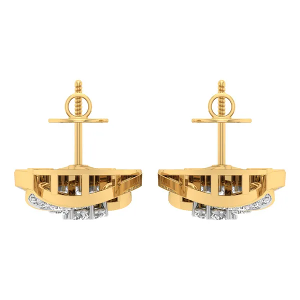 Annecy Peony Waterfall Earrings - View 4