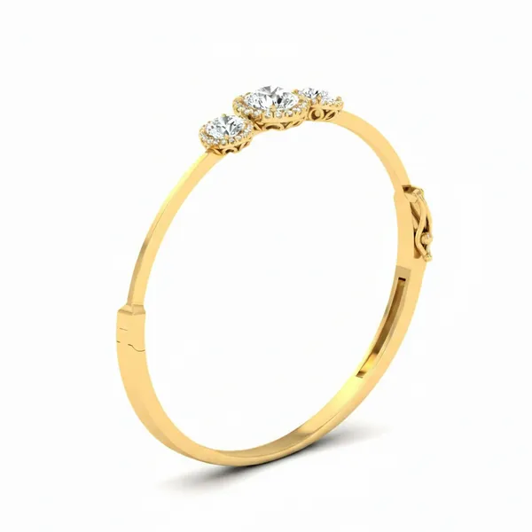 Serene Classic Diamond Bangle - View 2