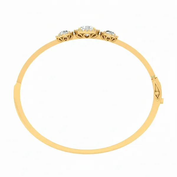 Serene Classic Diamond Bangle - View 3