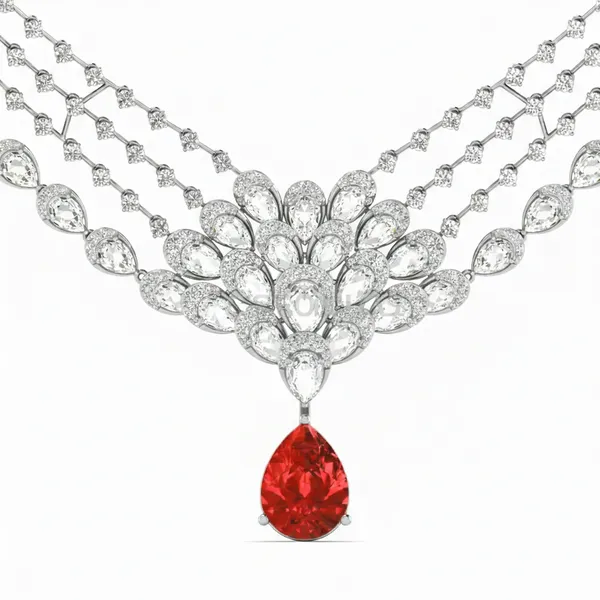 Pristine Rope Diamond Necklace - View 4
