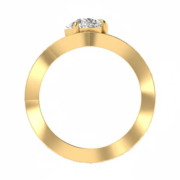 Dazzling Halo Diamond Ring - View 3