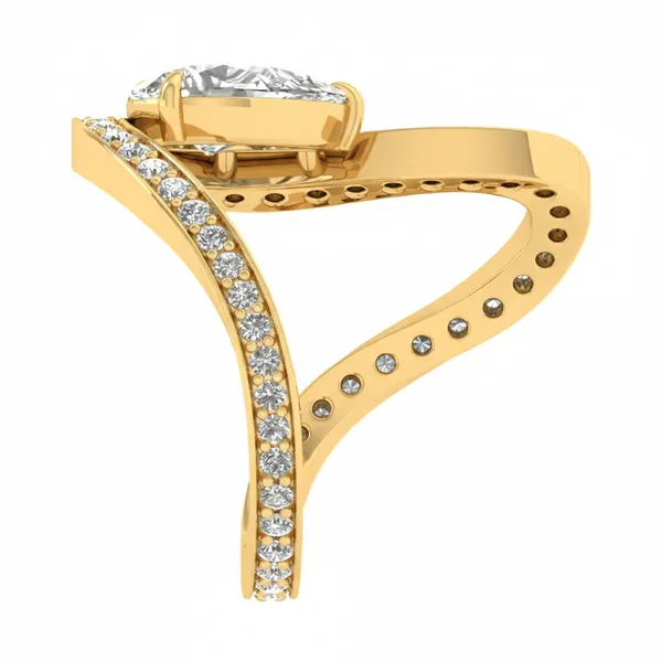 Dazzling Halo Diamond Ring - View 4