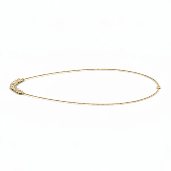 Bespoke Layered Diamond Necklace - View 2