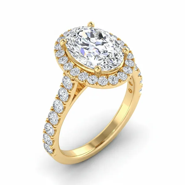 Sophisticated Tiara Diamond Ring - Laboratory-Grown Diamond Ladies Ring