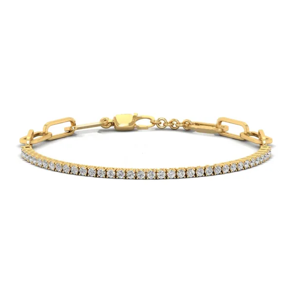 Charming Graduated Diamond Bracelet - Laboratory-Grown Diamond Ladies Bracelet