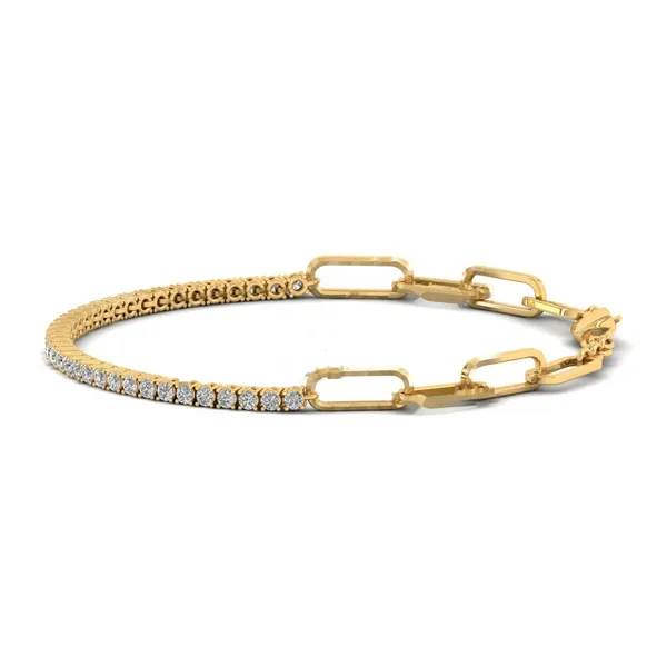 Charming Graduated Diamond Bracelet - View 2