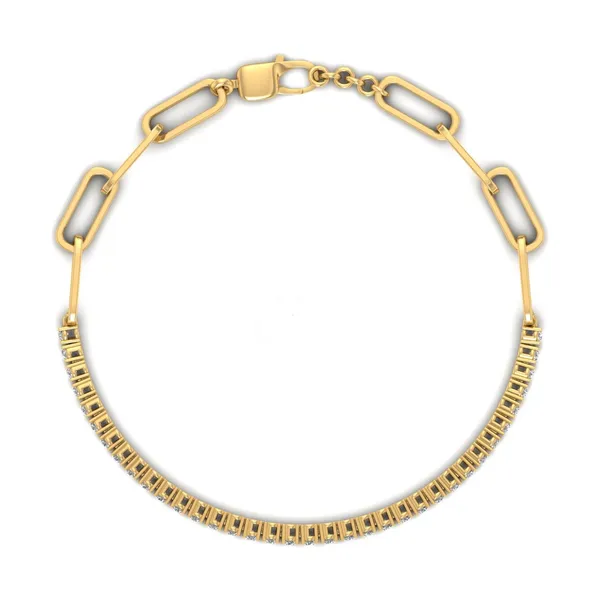 Charming Graduated Diamond Bracelet - View 3