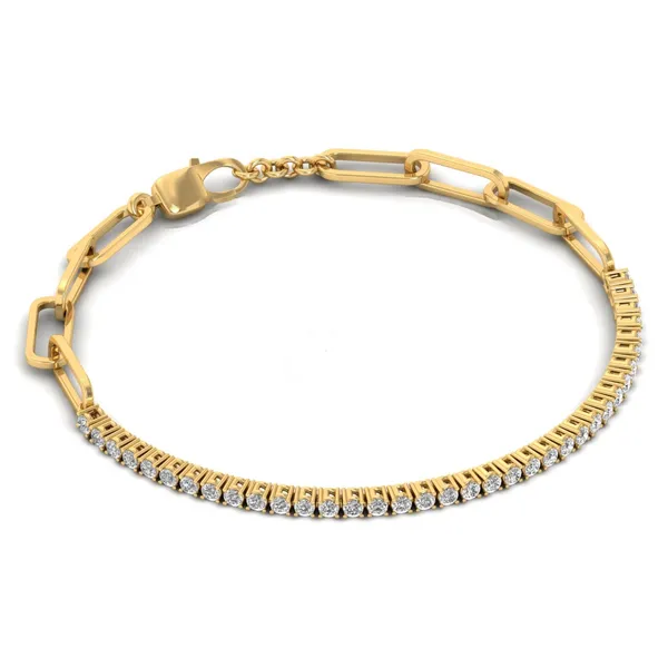 Charming Graduated Diamond Bracelet - View 4