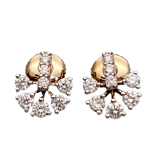 Regal Riviera Diamond Earrings - View 2