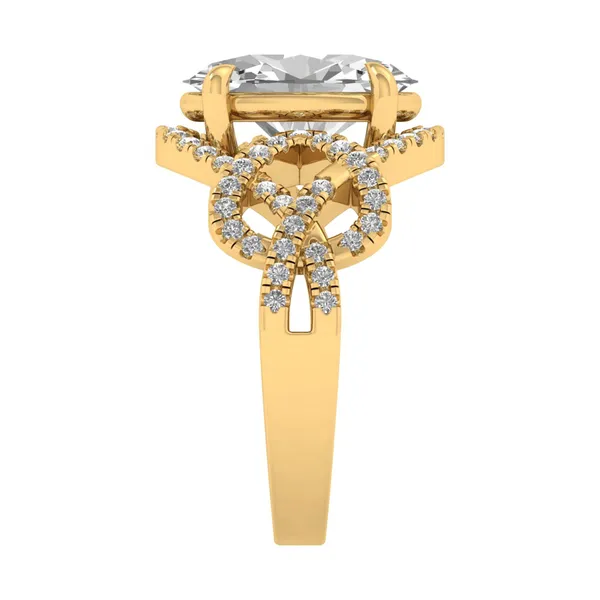 Brilliant Floral Diamond Ring - View 4
