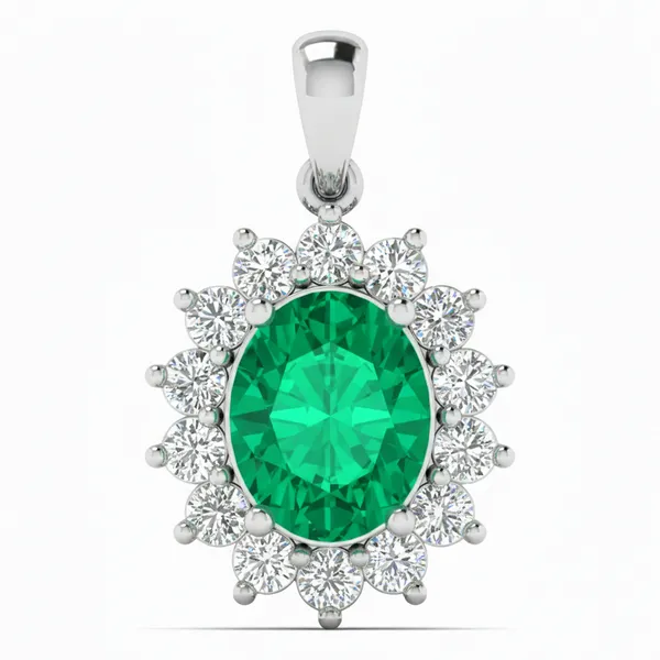 Artisan Teardrop Diamond Pendant - Laboratory-Grown Diamond Pendant