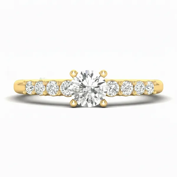Statuesque Swirl Diamond Ring - View 2