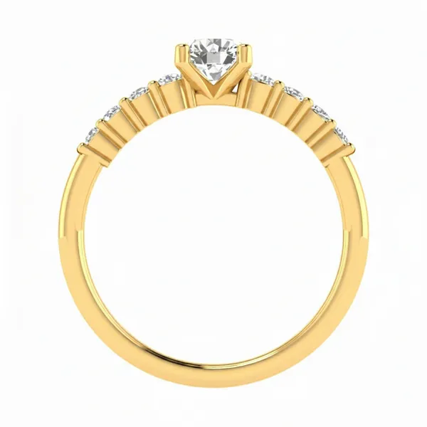 Statuesque Swirl Diamond Ring - View 3