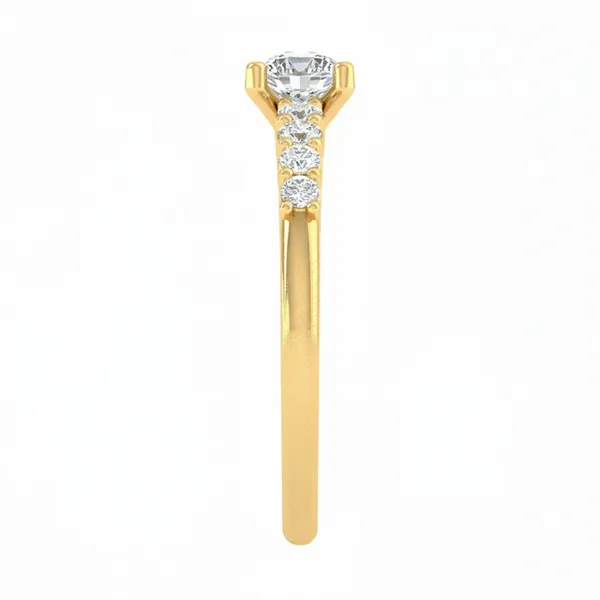 Statuesque Swirl Diamond Ring - View 4