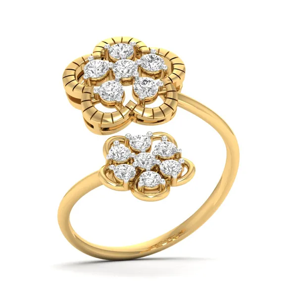 Regal Cascade Diamond Ring - Laboratory-Grown Diamond Ladies Ring