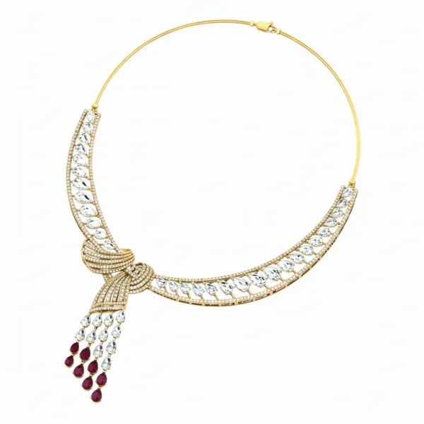 Luminous Graduated Diamond Necklace - View 3