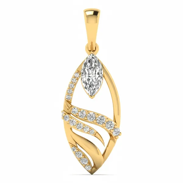 Luminous Drop Diamond Pendant - Laboratory-Grown Diamond Pendant