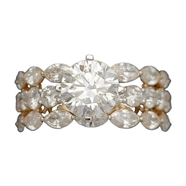 Delicate Ember Diamond Ladies Ring - View 2