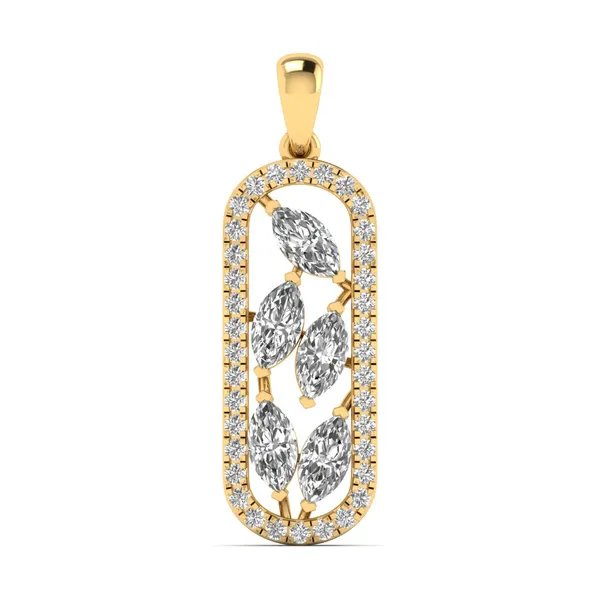 Ravishing Art Deco Diamond Pendant - Laboratory-Grown Diamond Pendant
