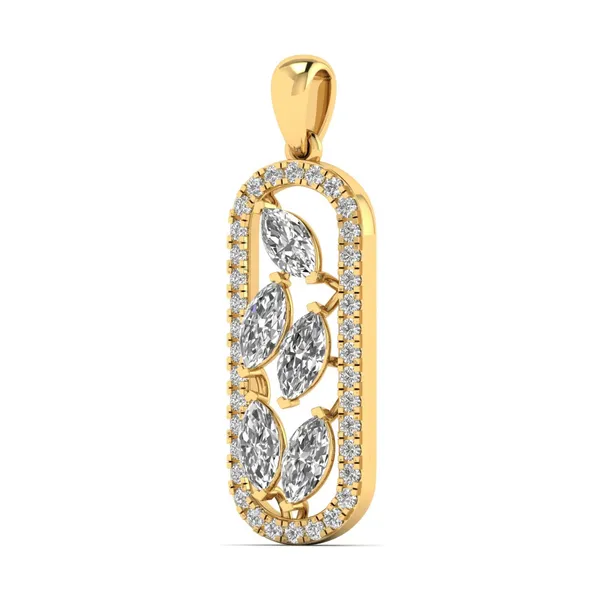 Ravishing Art Deco Diamond Pendant - View 2