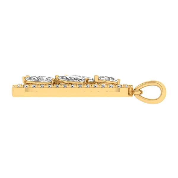 Ravishing Art Deco Diamond Pendant - View 3