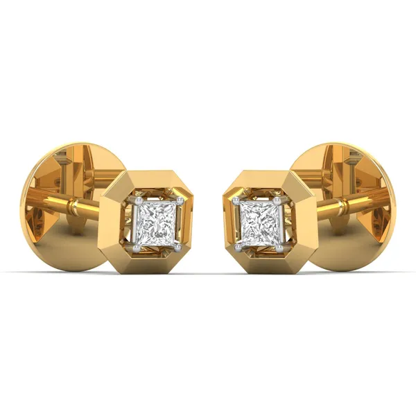 Stellara Solo Stone Earrings - View 2