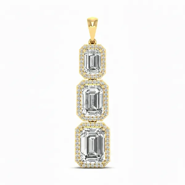 Classic Floating Diamond Pendant - Laboratory-Grown Diamond Pendant
