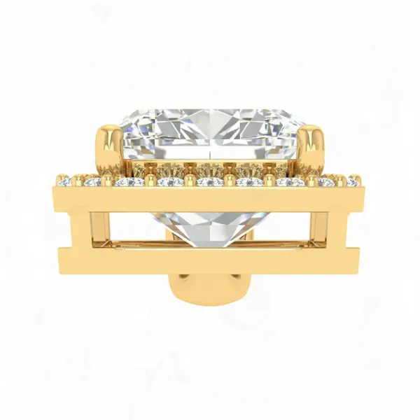 Classic Floating Diamond Pendant - View 4