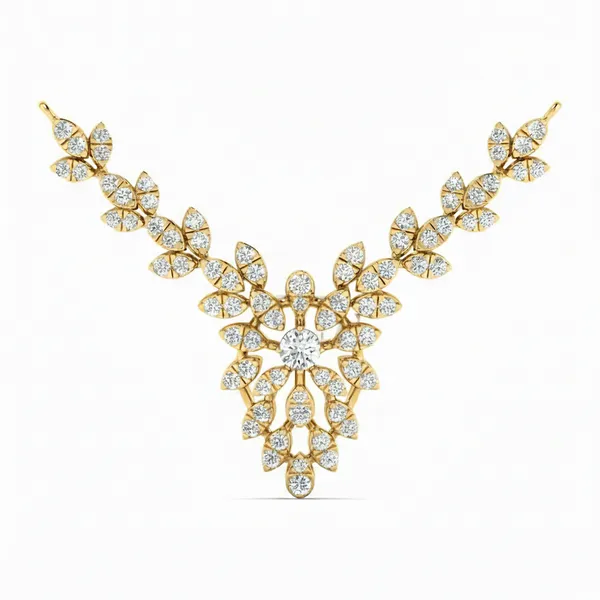 Statuesque Celestial Diamond Mangalsutra - Laboratory-Grown Diamond Mangalsutra