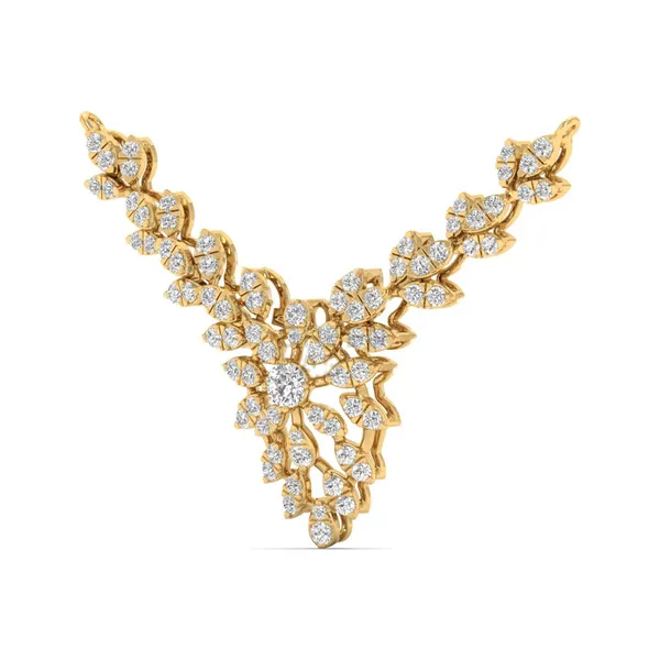 Statuesque Celestial Diamond Mangalsutra - View 2