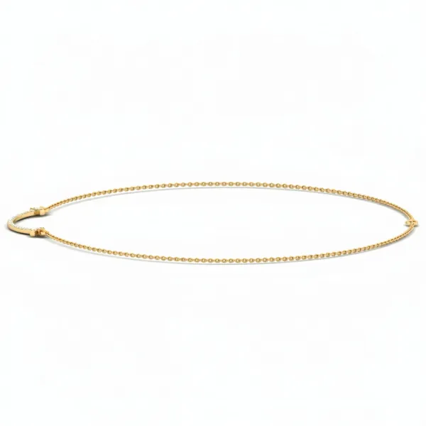 Harmonious Geometric Diamond Necklace - View 2