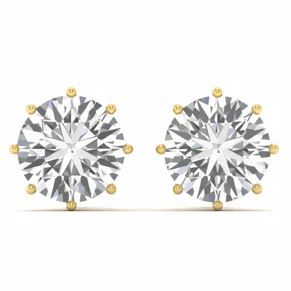 The Halcyon Wreath Solo Stone Earrings - Laboratory-Grown Diamond Earrings