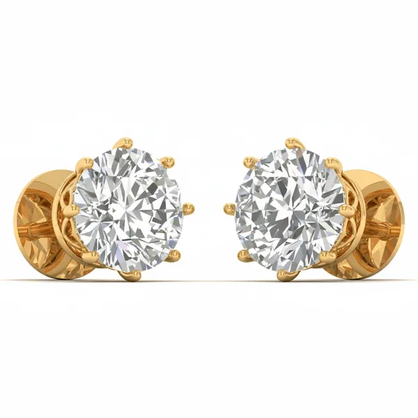 The Halcyon Wreath Solo Stone Earrings - View 2