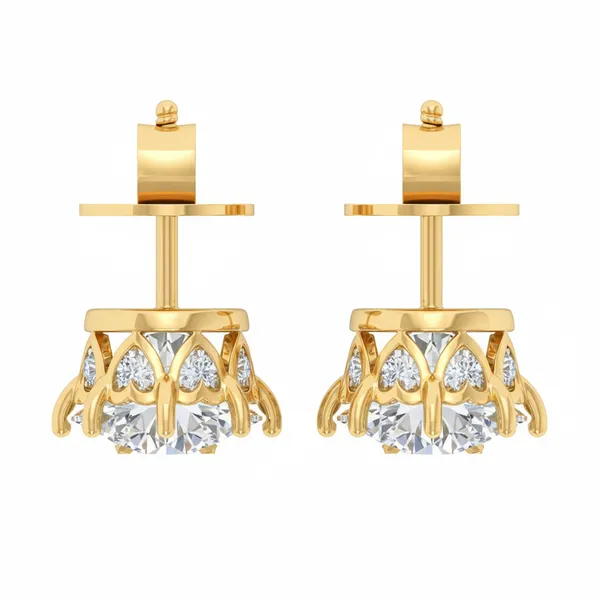 The Halcyon Wreath Solo Stone Earrings - View 4