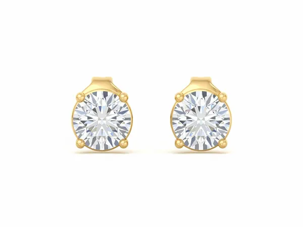 Bellini Spiral Solo Stone Earrings - Laboratory-Grown Diamond Earrings