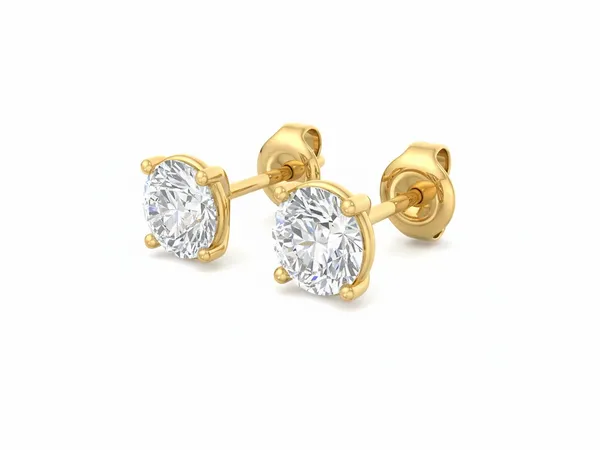 Bellini Spiral Solo Stone Earrings - View 4