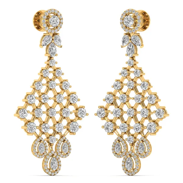 Julienne Filigree Grand Cascade Earrings - View 2