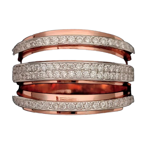 Serene Cascade Diamond Ladies Ring - Laboratory-Grown Diamond Ladies Ring