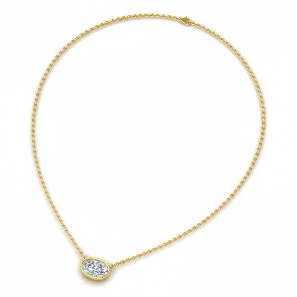 Elegant Rope Diamond Necklace - View 3
