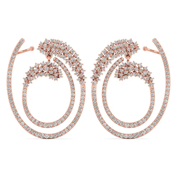 The Xanthe Bloom Waterfall Earrings - Laboratory-Grown Diamond Earrings