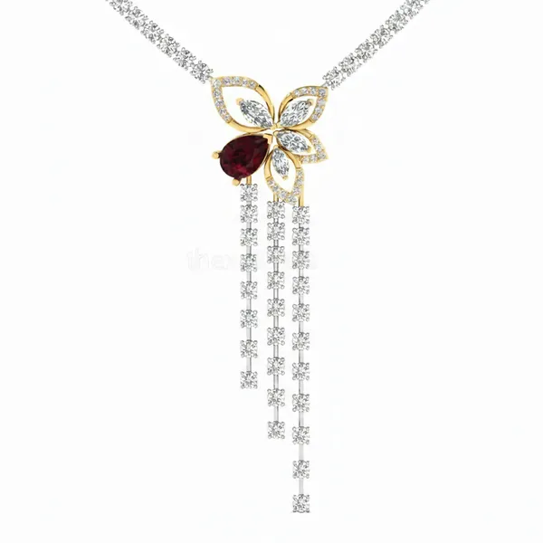 Majestic Opera Diamond Necklace - View 4