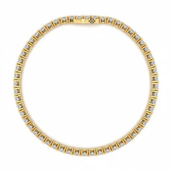 Sparkling Box-Chain Diamond Bracelet - View 3