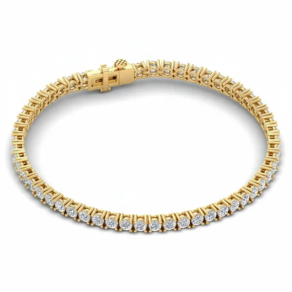 Sparkling Box-Chain Diamond Bracelet - View 4