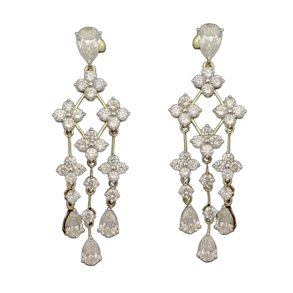 Delicate Harmony Diamond Earring & Mangalsutra Set MNEP1445